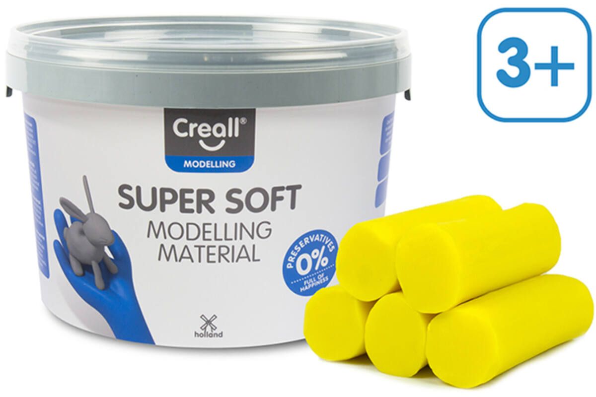 Klei Creall Super soft geel, 1750 gram