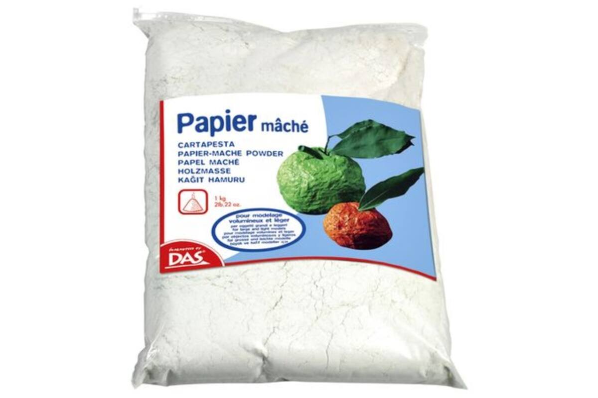 Papier-maché poeder modelleermateriaal, 1 kg