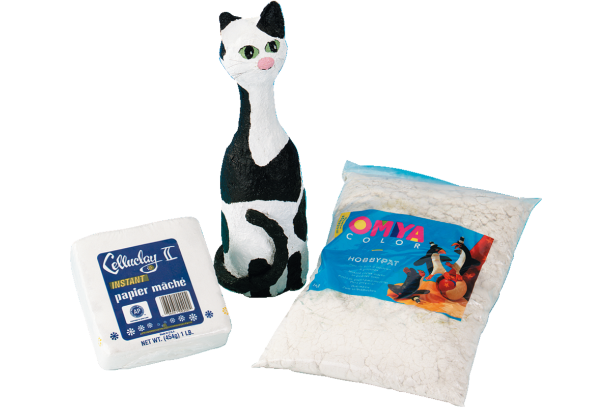Papier-maché poeder modelleermateriaal, 1 kg