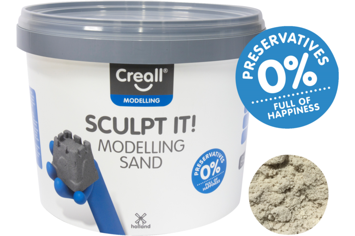 Modelleerzand Creall Sculpt it! naturel, 5000 ml