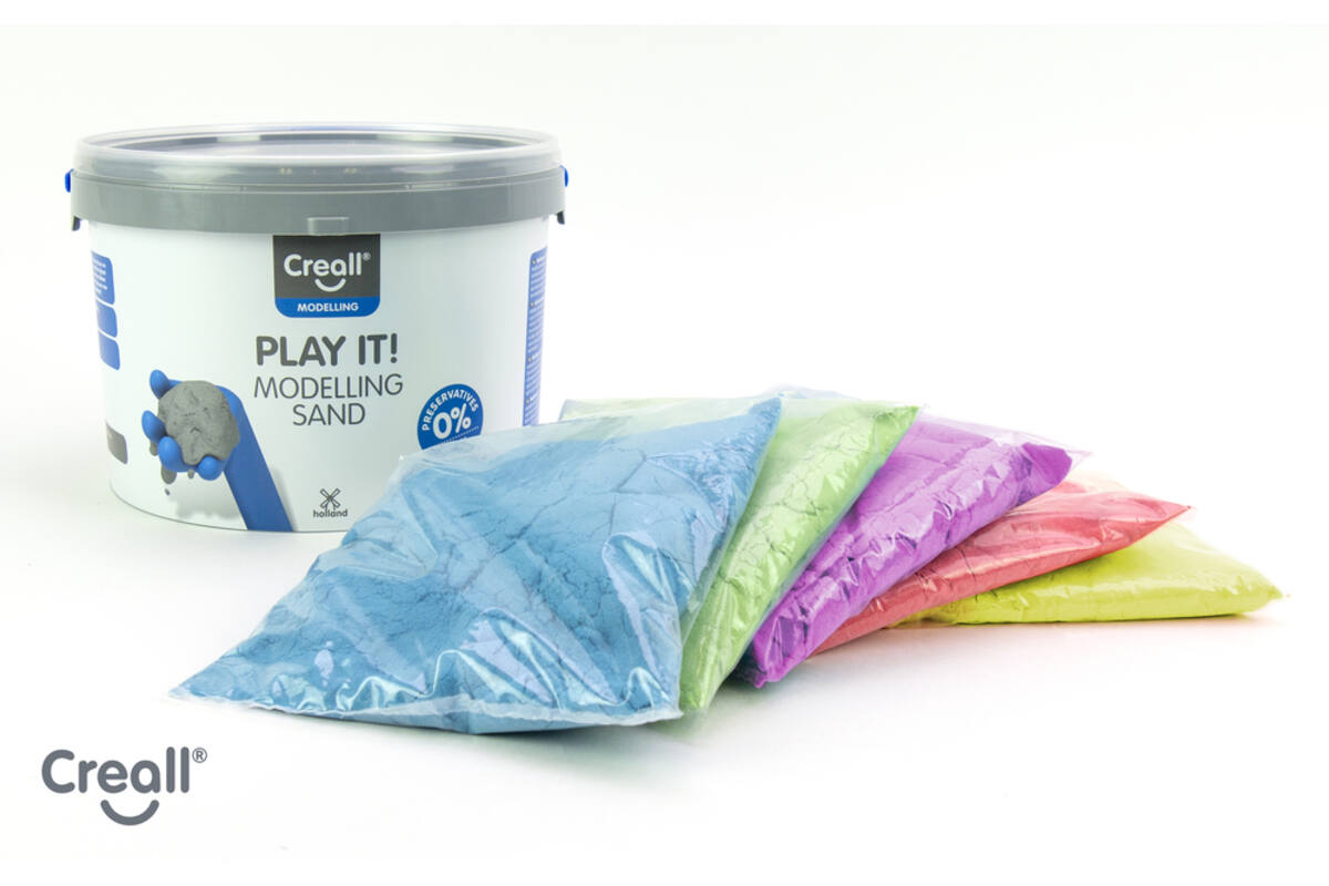Modelleerzand Creall Play it! naturel, 750 g.