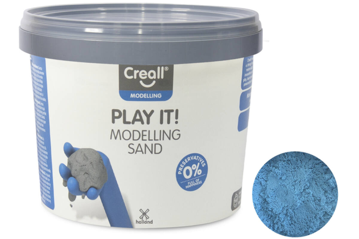 Modelleerzand Creall Play it! blauw, 750 g