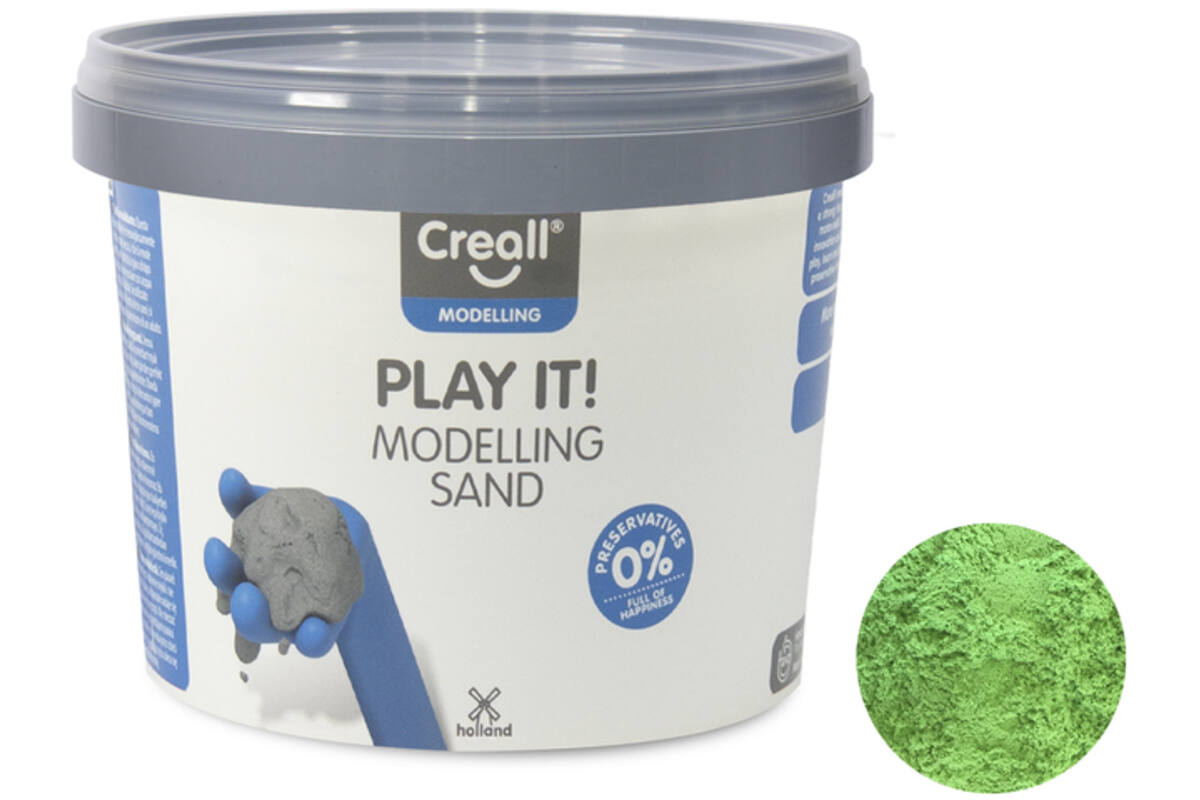 Modelleerzand Creall Play it! groen, 750 g