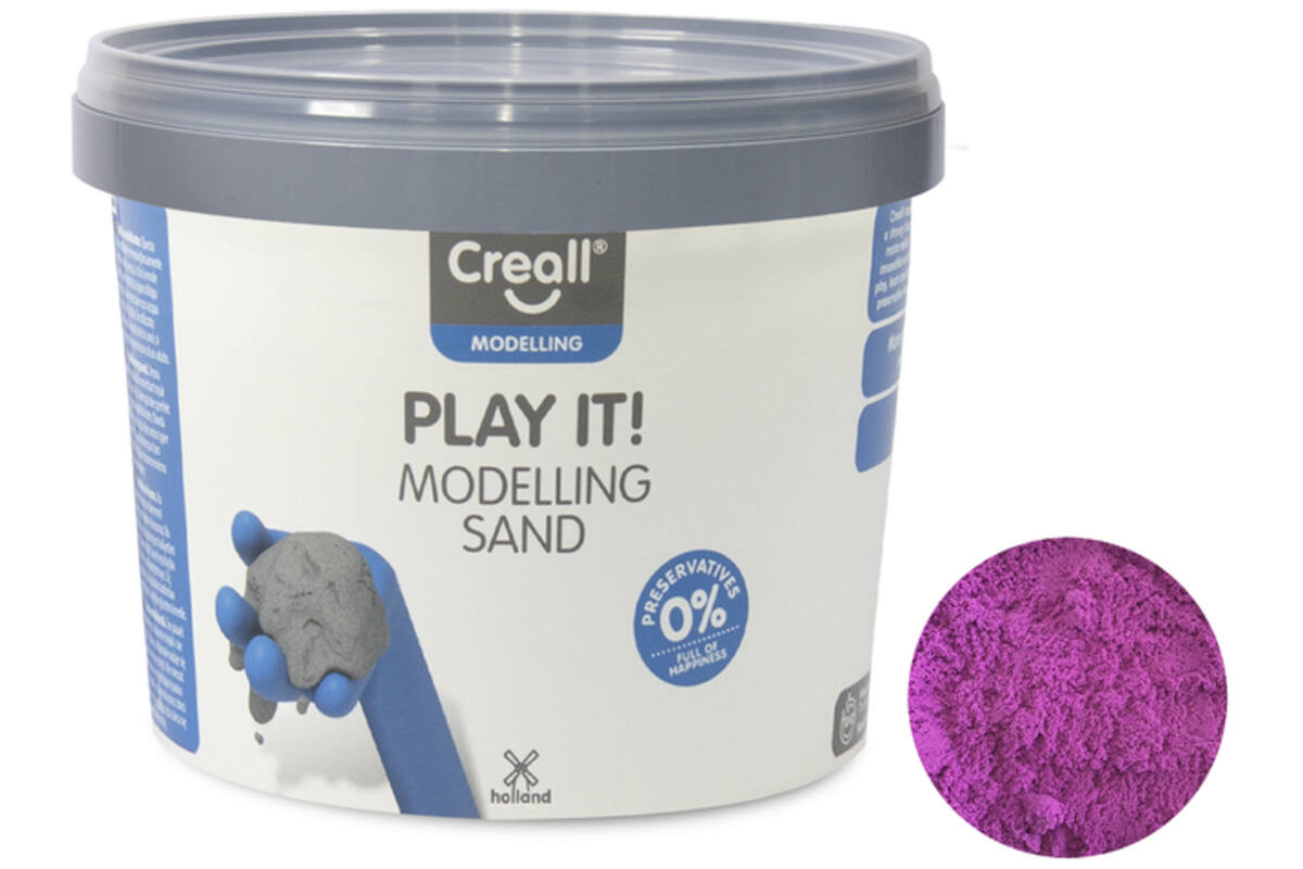 Modelleerzand Creall Play it! paars, 750 g