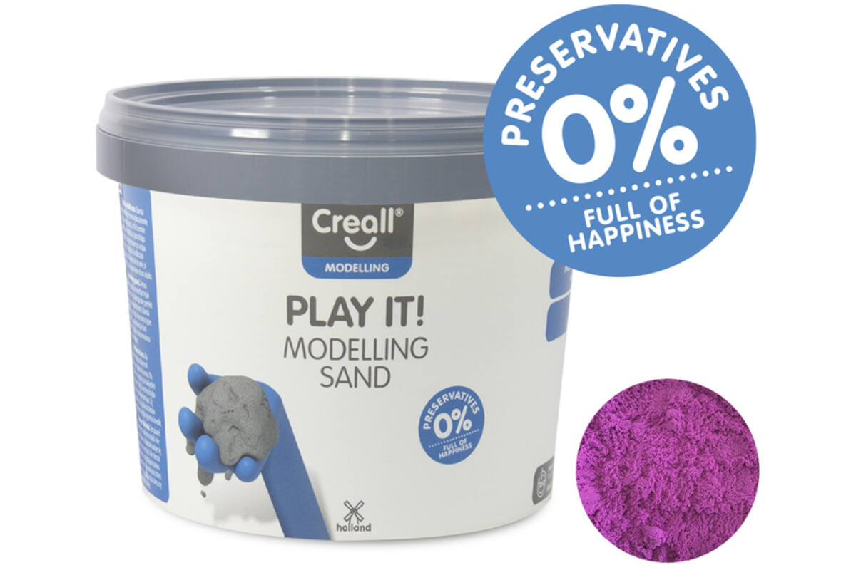 Modelleerzand Creall Play it! paars, 750 g