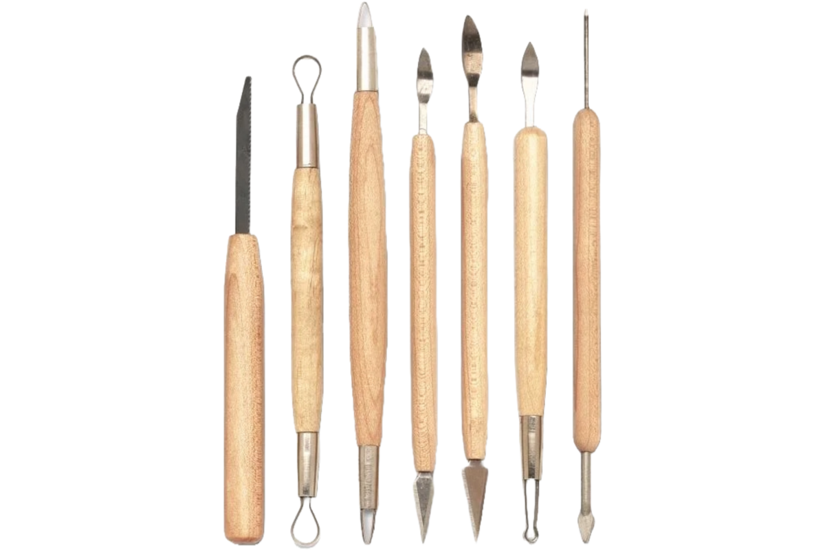 Boetseergereedschapset nr 1 , 7 delig