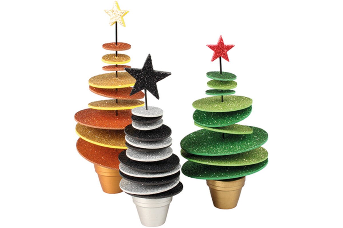 Foam knutselvellen A4 glitter assorti, 10 vel