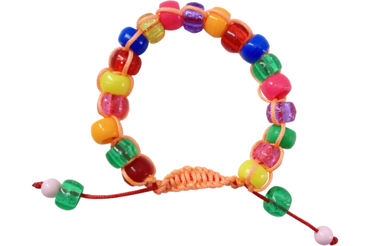Shamballa polyesterkoord assorti 1 mm x 10 m, 15 stuks