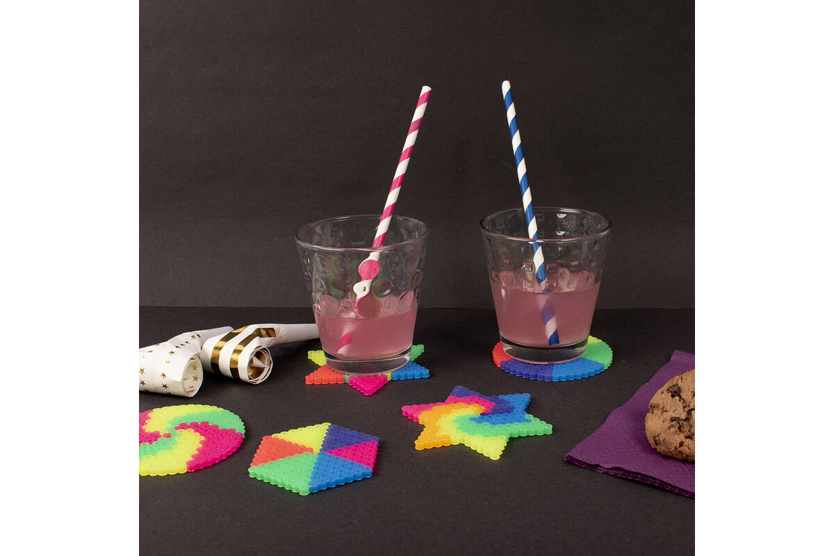 Strijkkralen midi neon assorti, 5000 stuks