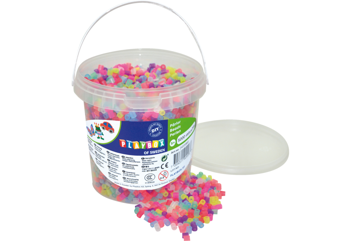 Strijkkralen midi glitter, 5000 stuks