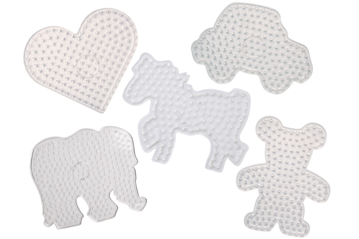 Onderplaat strijkkralen maxi/XL assorti, 5 stuks