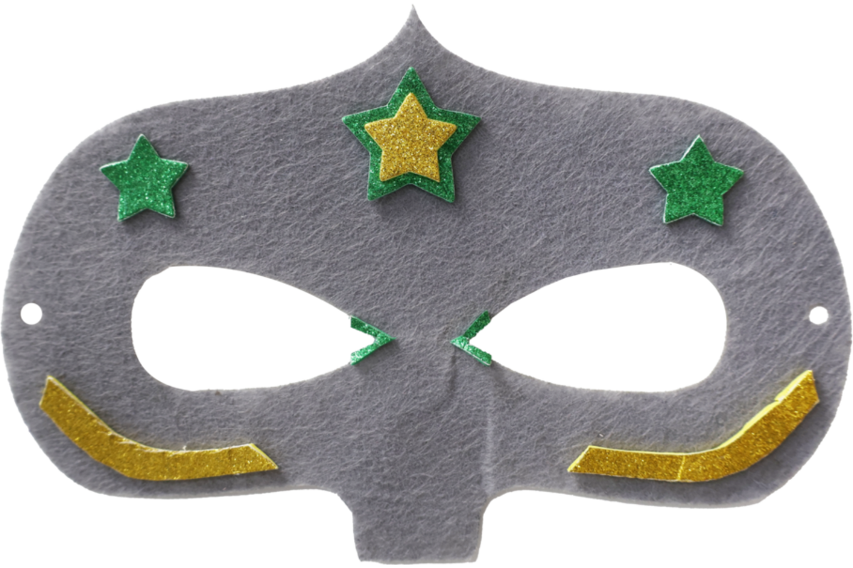 Superhelden maskers vilt 18 x 10 cm, 12 stuks