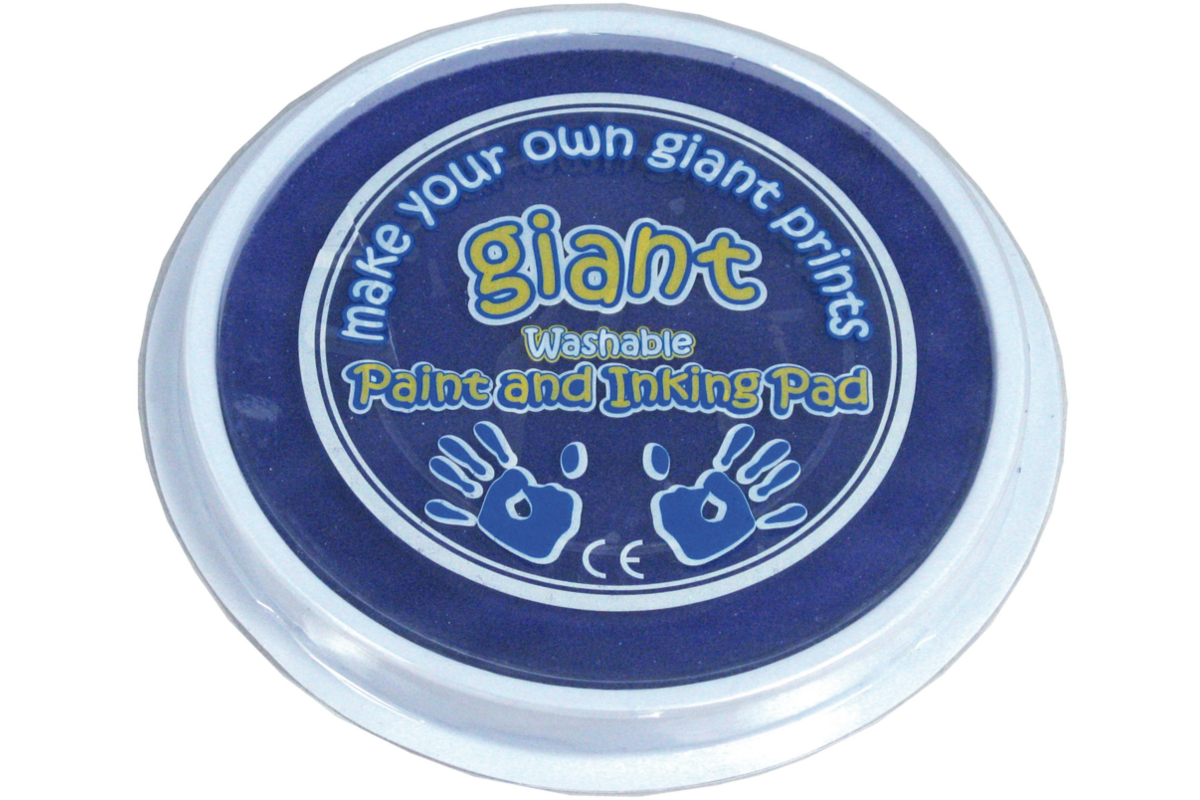 Stempelkussen groot blauw