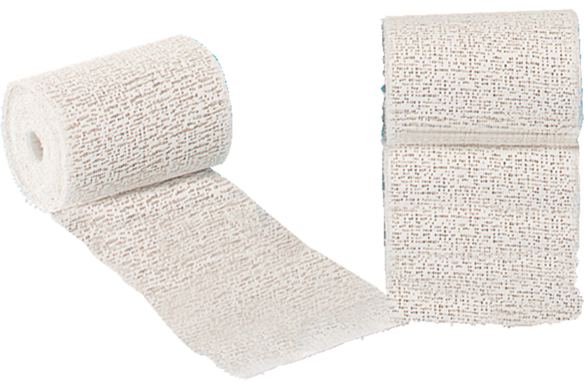 Gipsverband plat rock van 3 meter breedte 8 cm, 4 rol