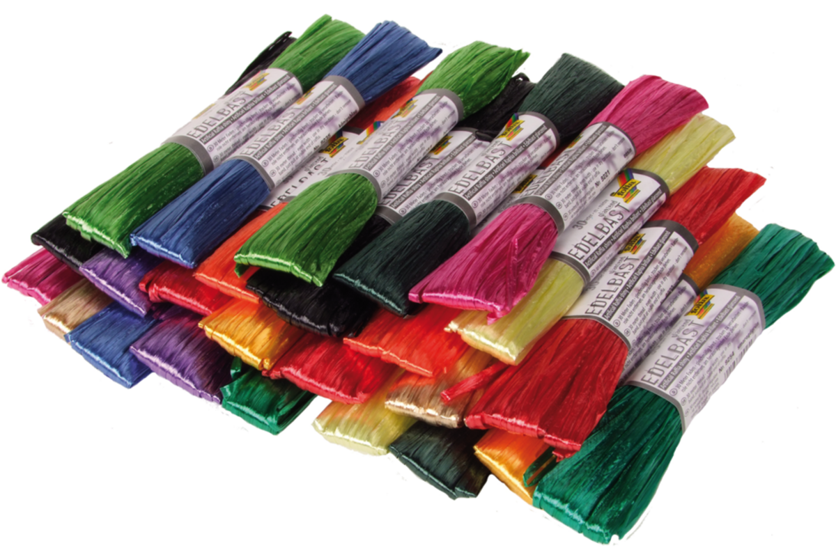 Kunstraffia assortiment 25 str. elk circa 30 meter