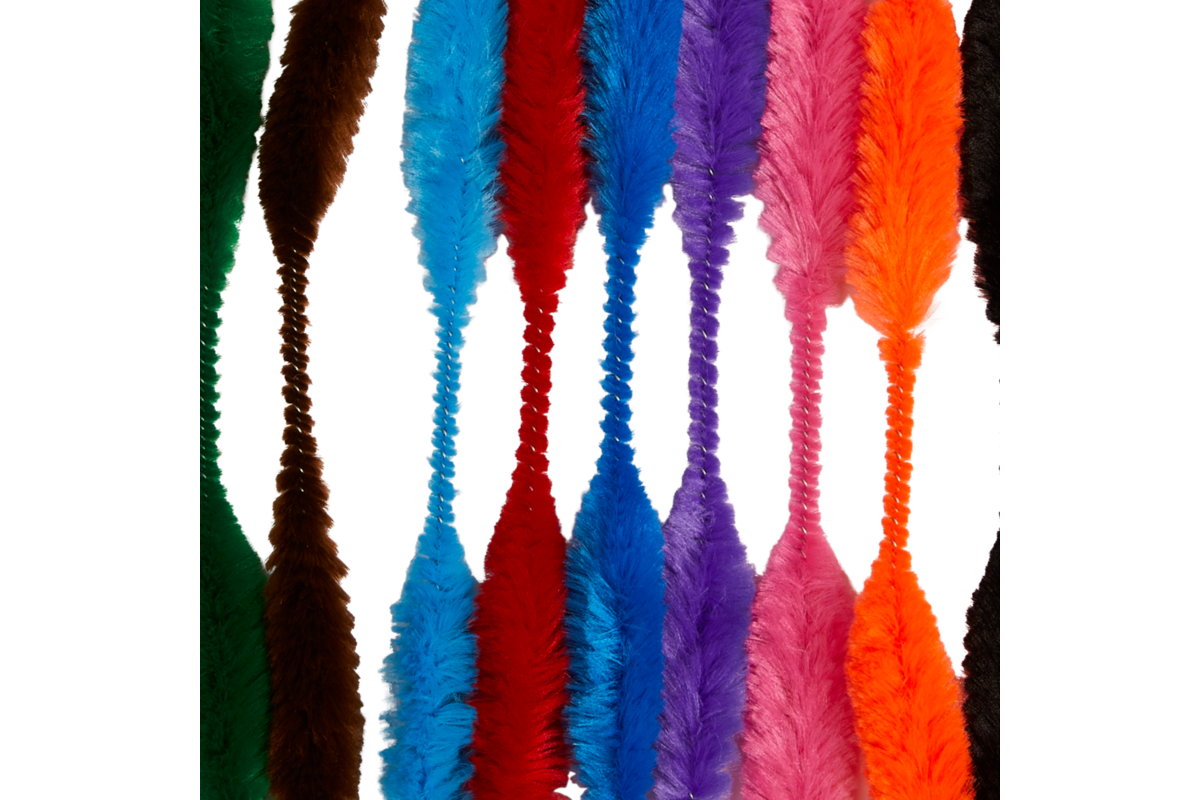 Chenilledraad 30 cm x 5-15 mm assorti, 250 stuks