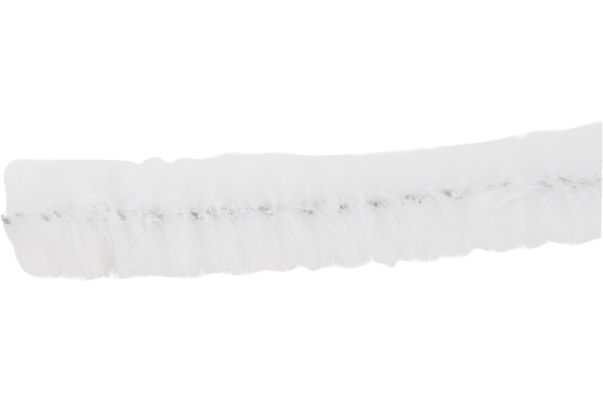Chenilledraad 7 mtr x 9 mm wit