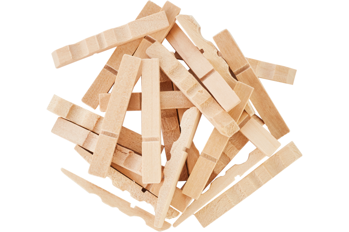Wasknijpers half, mini 1000 stuks