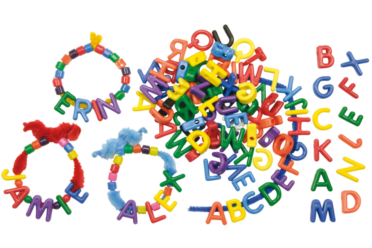 Letterkralen hoofdletter 15 x 25 mm, 288 stuks