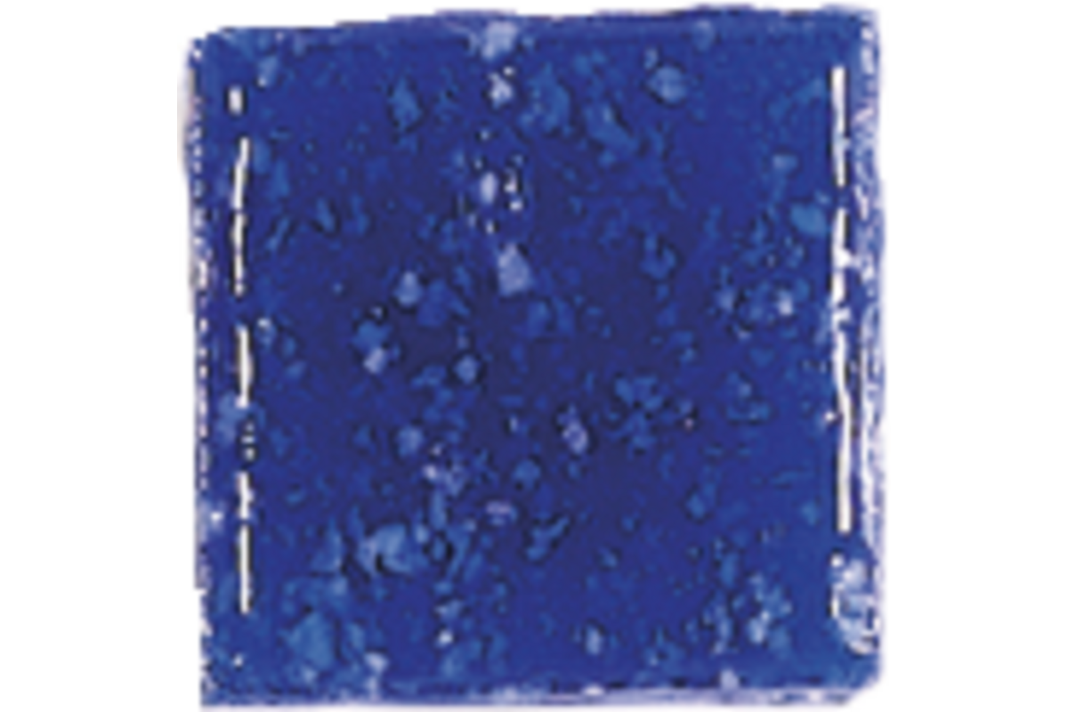 Glasmozaïek donkerblauw vierkant 1 x 1 cm, 300 stuks