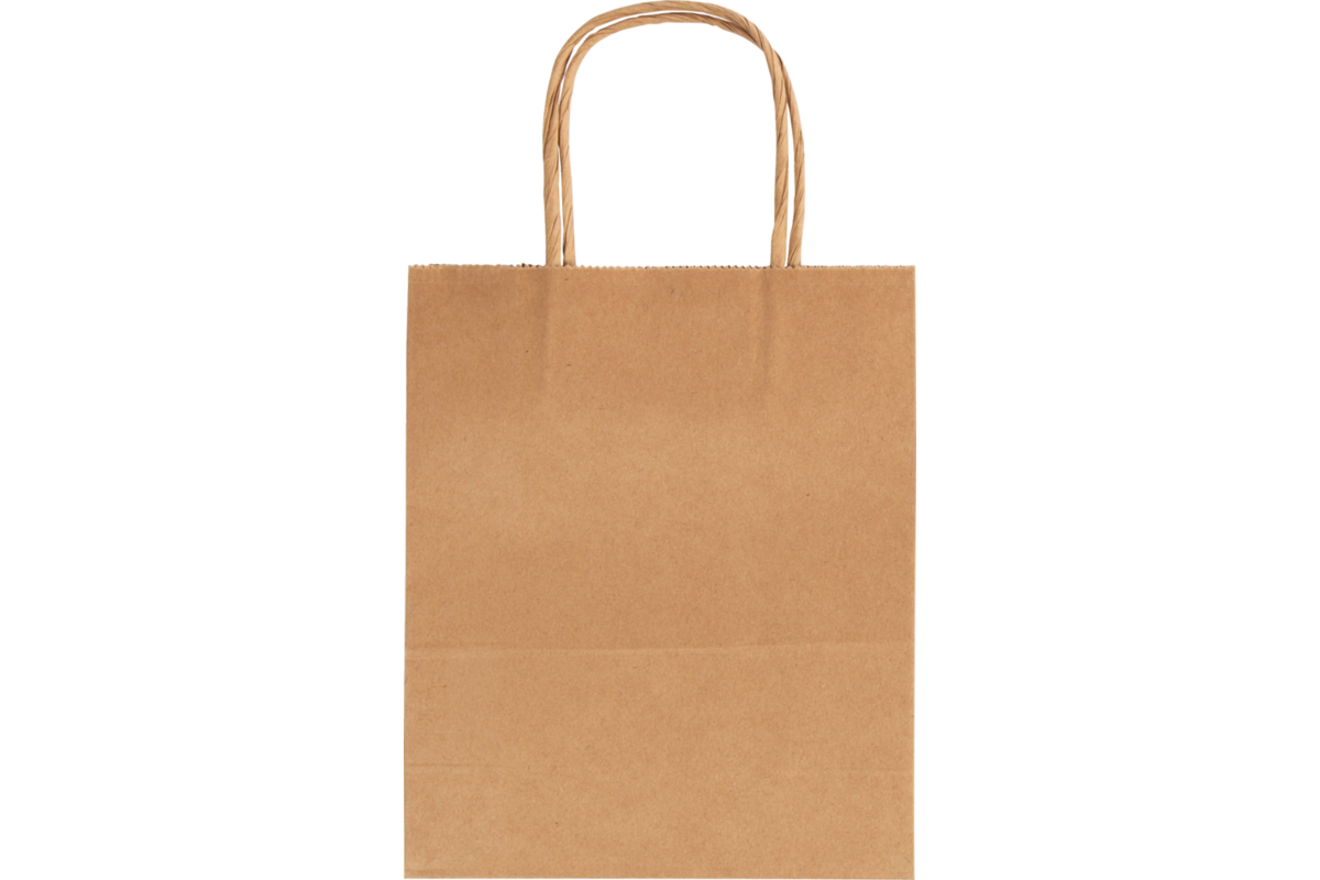Tasjes papier medium, 20 stuks, 18 × 21 × 8 cm 125 grs.