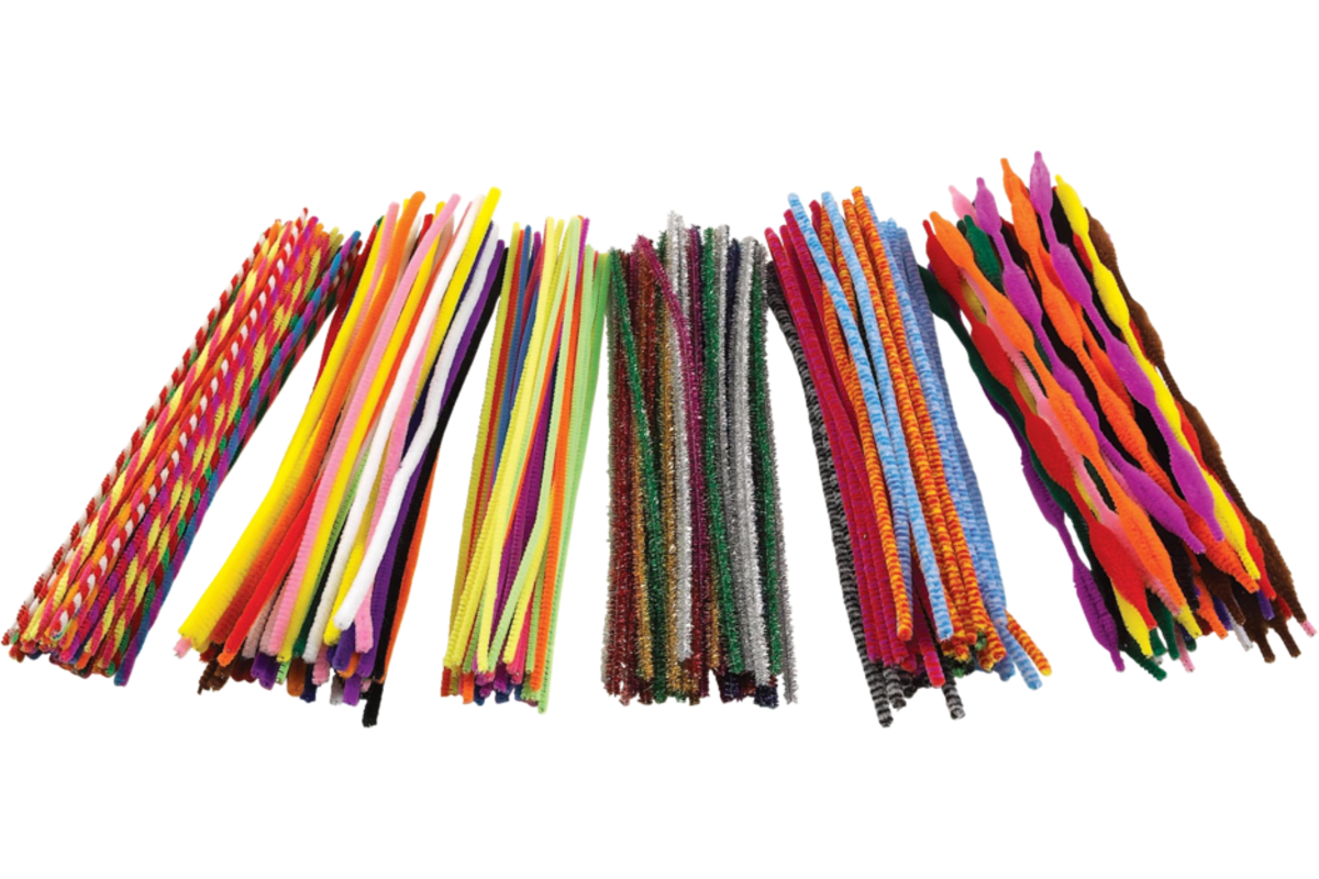 Chenilledraad 30,5 cm assorti, 250 stuks