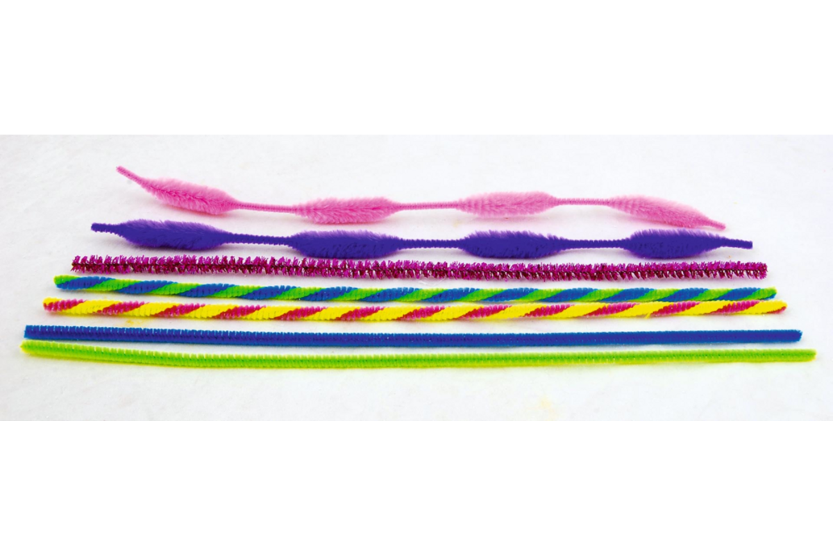 Chenilledraad 30,5 cm assorti, 250 stuks