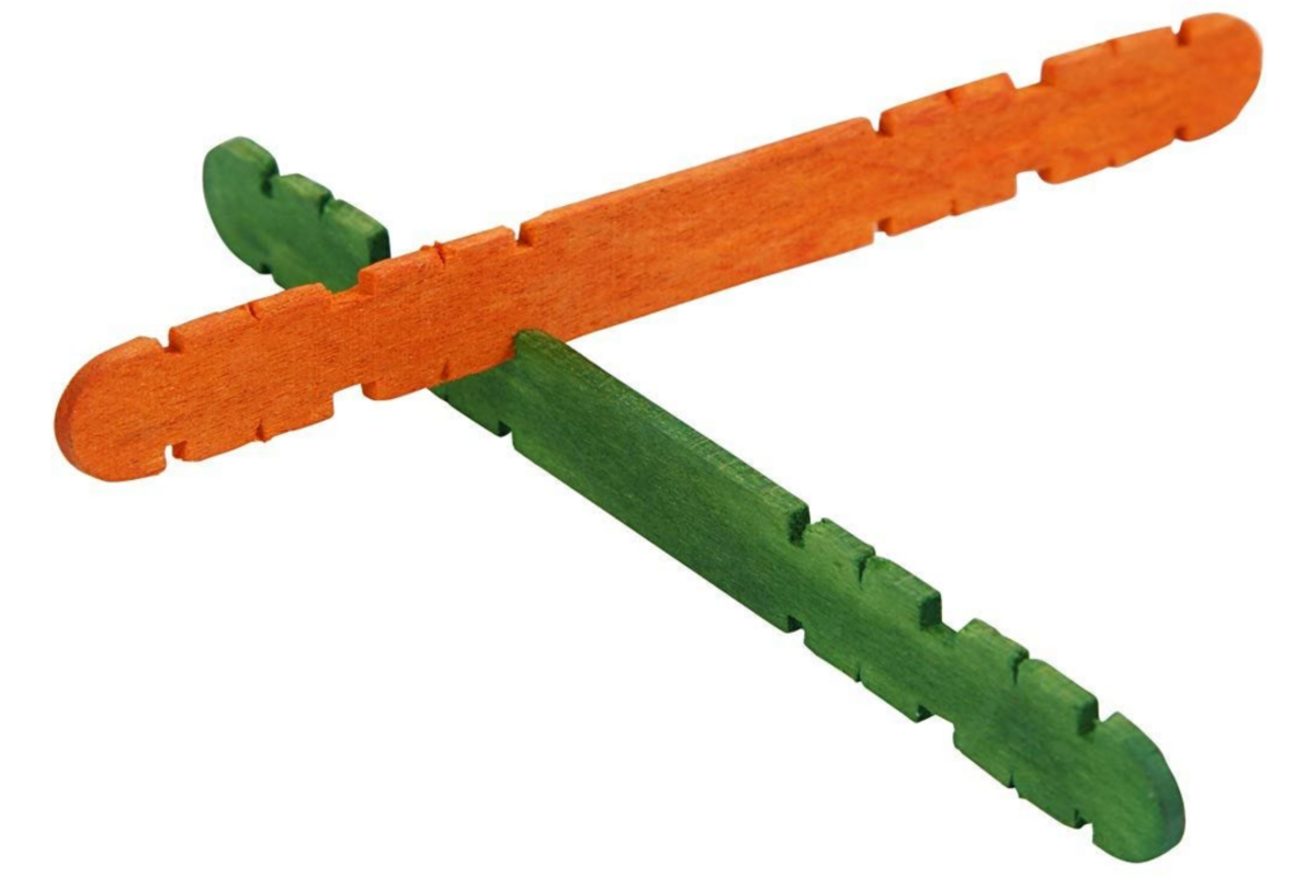 Constructiestokjes assorti 11,5 cm, 1000 stuks