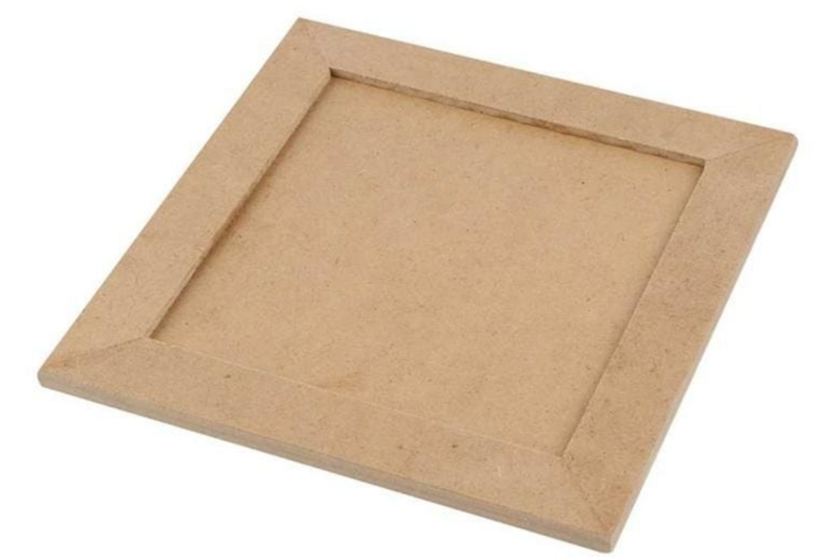 Collage lijst hout 3 mm 15 x 15 cm