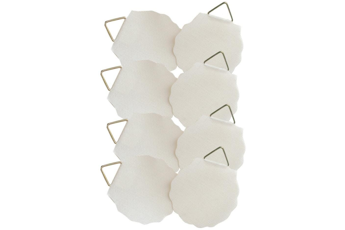 Schilderijhanger 30mm wit pakje a 8 stuks