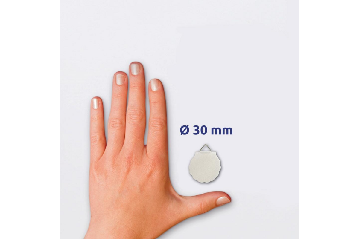 Schilderijhanger 30mm wit pakje a 8 stuks
