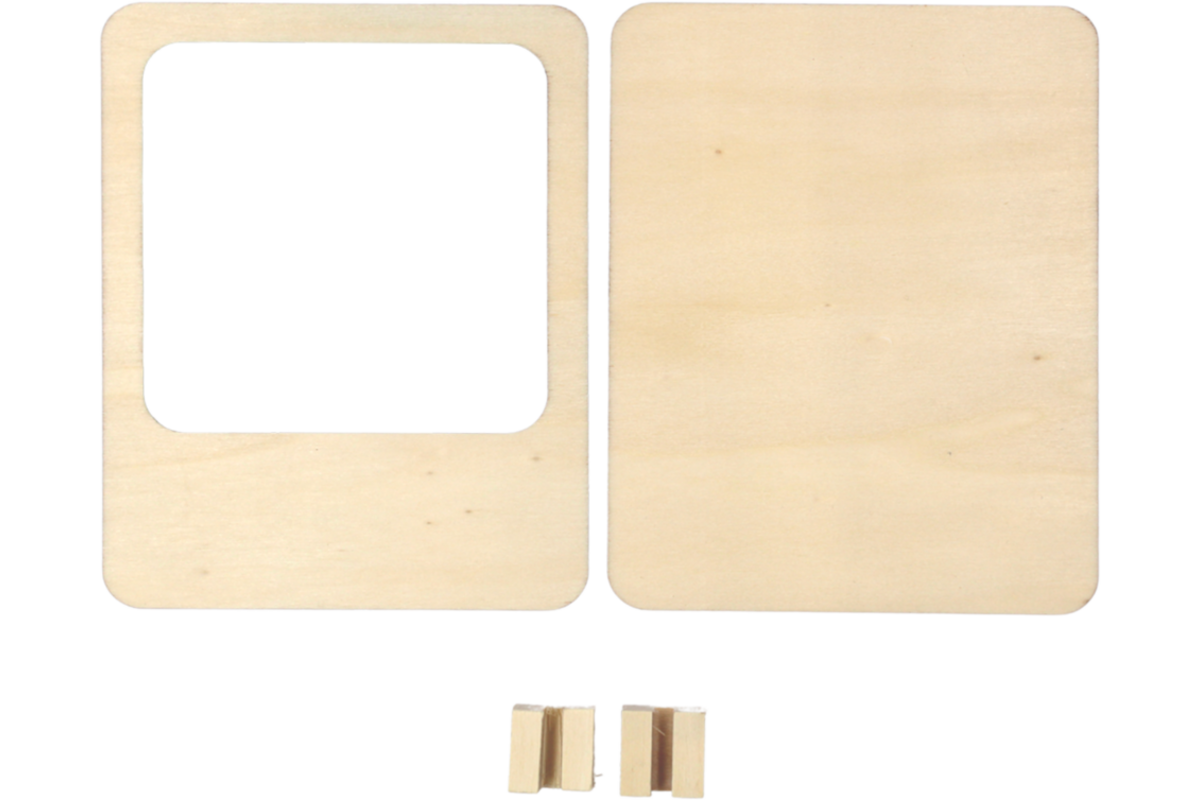Fotolijst polaroid frame hout 13,5 x 10,5 cm, 6 stuks