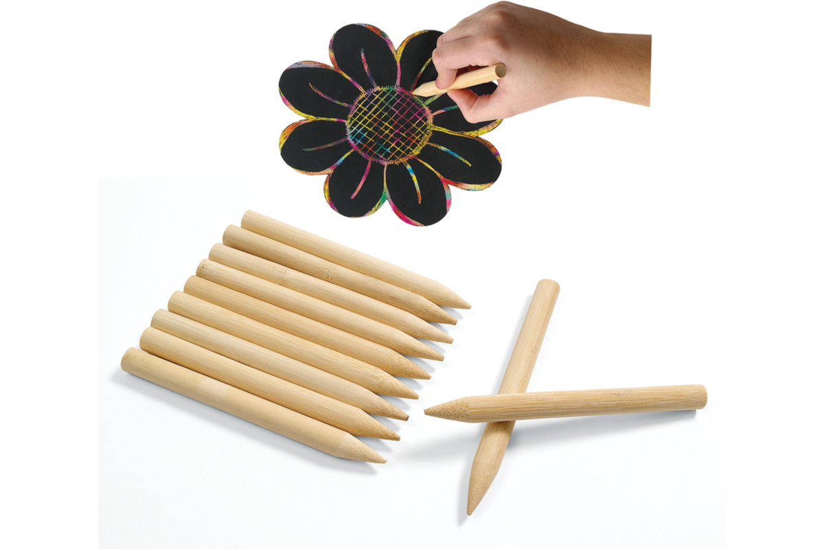 Scratch Designs graveerpen hout, 48 stuks