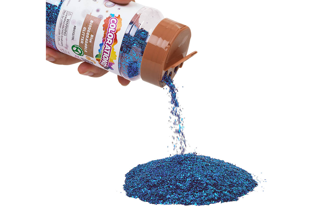 Glitter biologisch afbreekbaar 120 gram, blauw