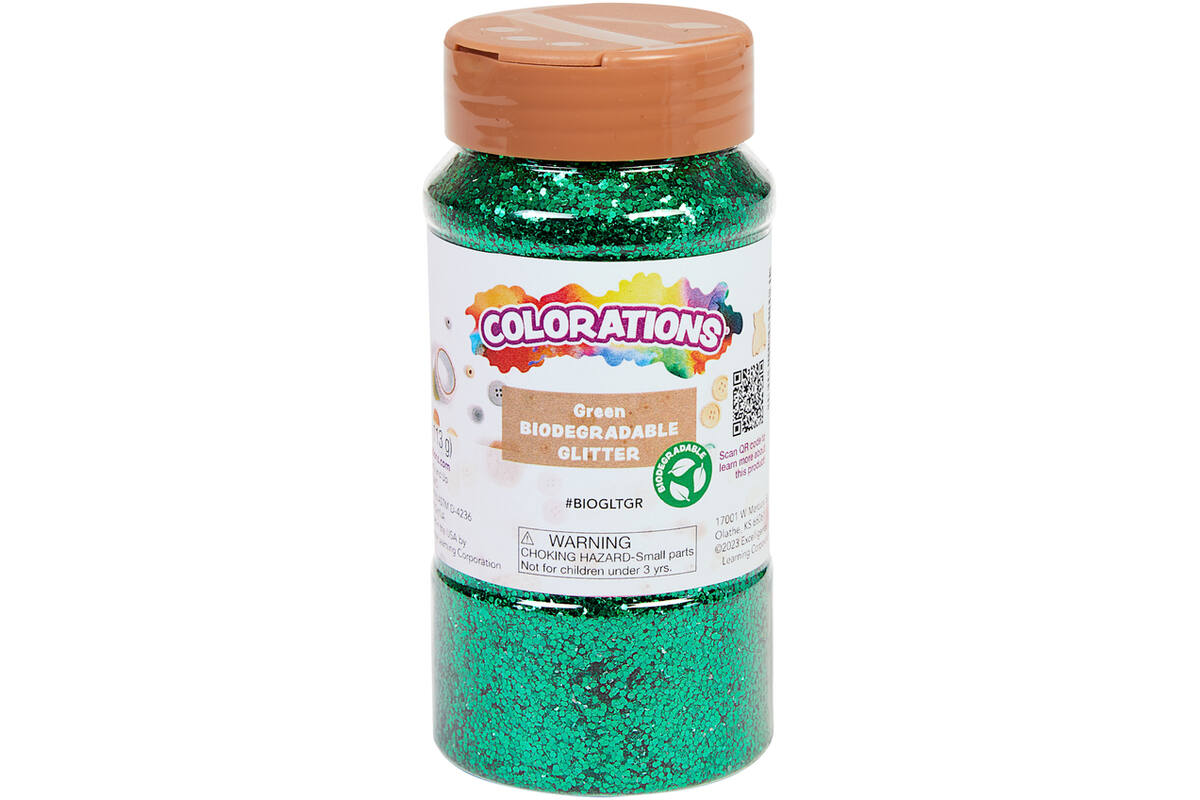 Glitter biologisch afbreekbaar 120 gram, groen