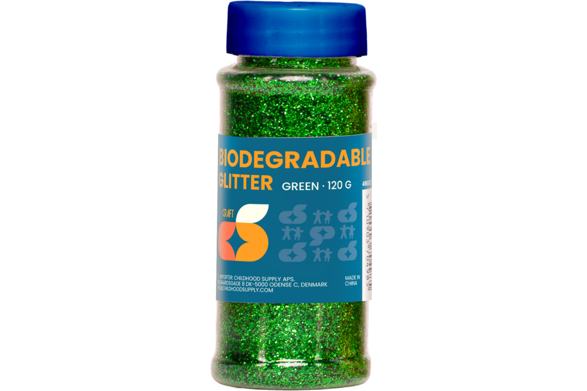 Glitter biologisch afbreekbaar 120 gram, groen