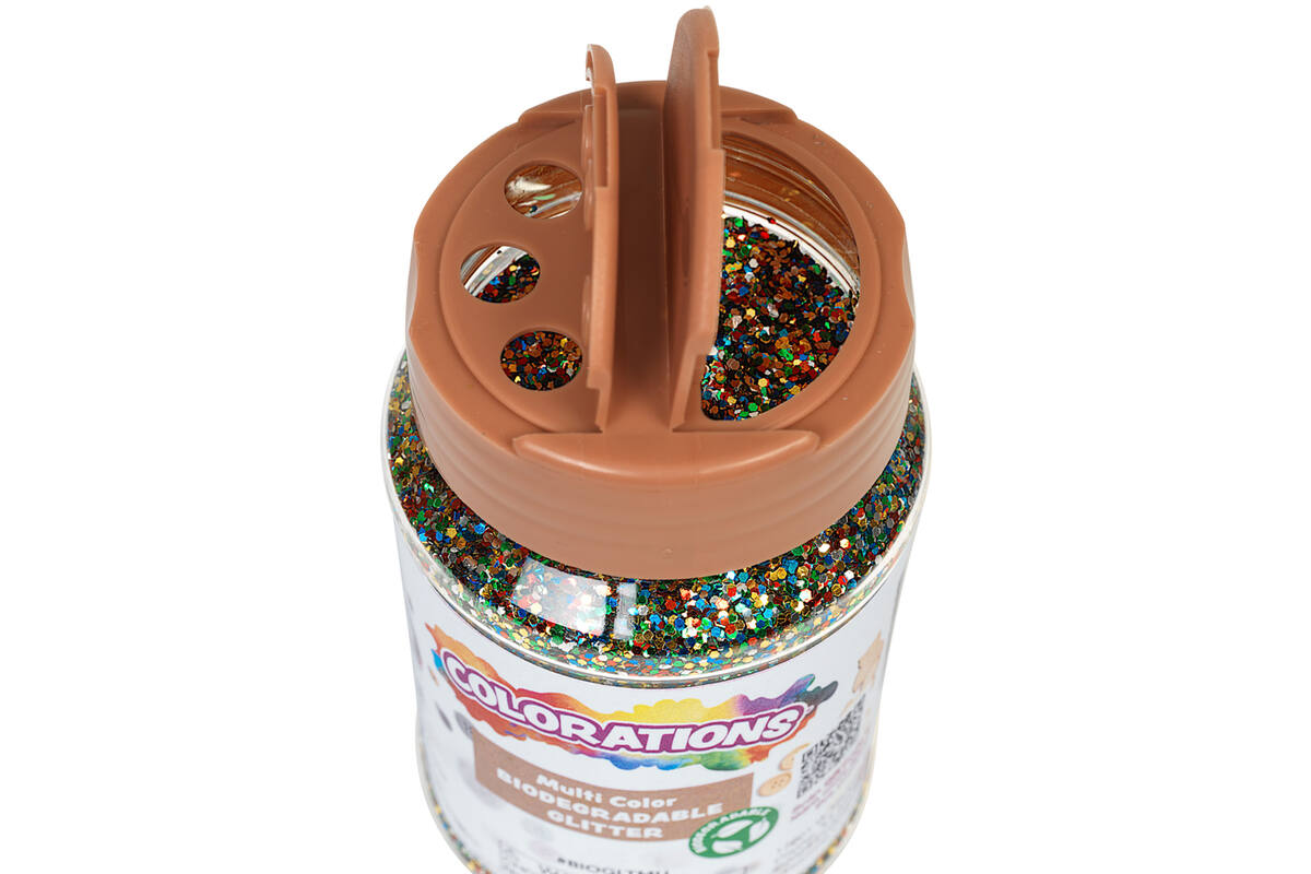 Glitter biologisch afbreekbaar 120 gram, assorti
