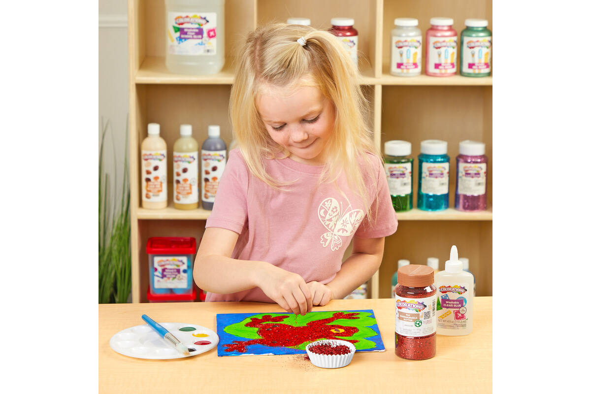 Glitter biologisch afbreekbaar 120 gram, rood