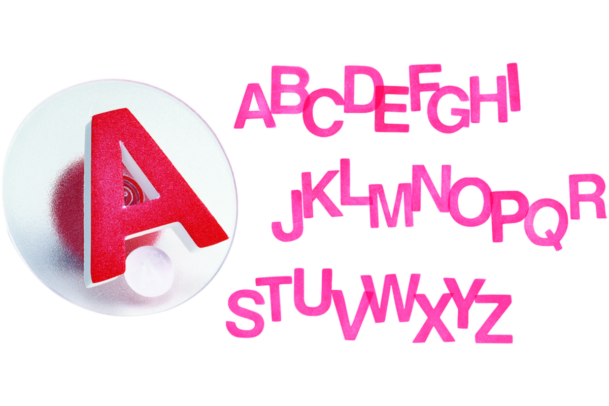 Stempelset hoofdletters 75 mm alfabet, 26 stuks
