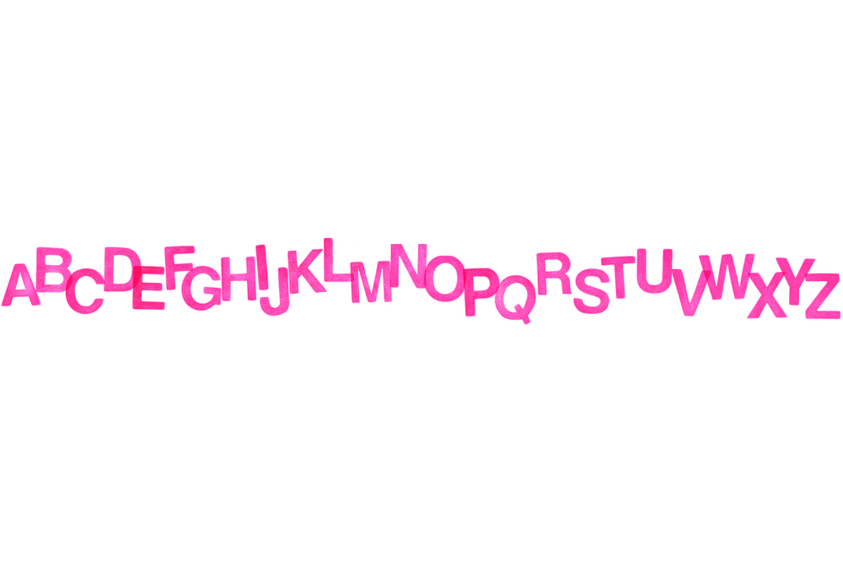 Stempelset hoofdletters 75 mm alfabet, 26 stuks