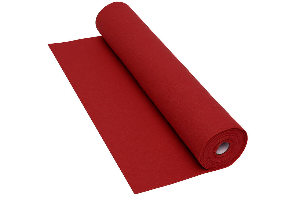 Vilt 45 x 500 cm rood