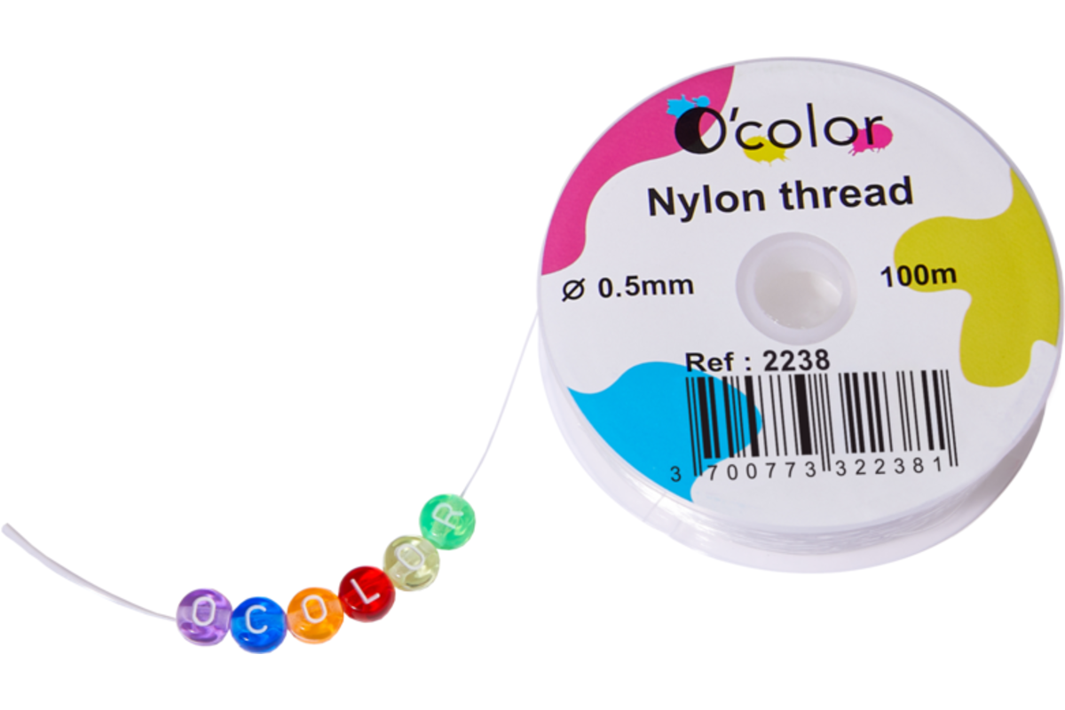 Nylon draad 0,5 mm, 100 m