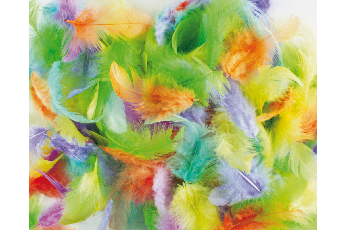 Verenmengeling 6 kleuren pastel 3-10 cm 10 gram