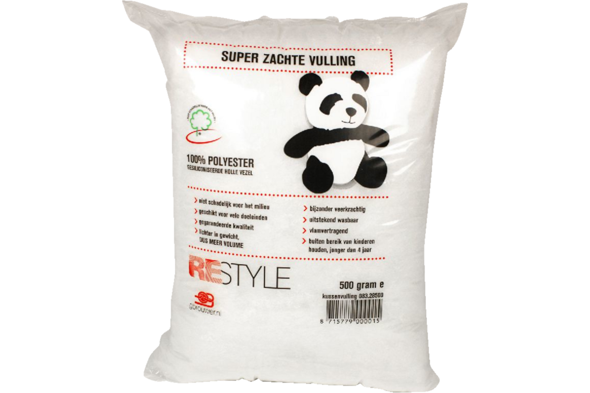 Kussenvulling polyester wit|500 gram