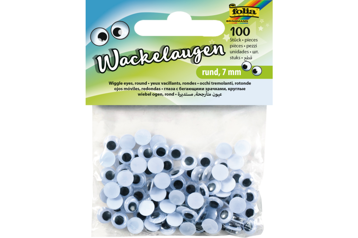 Plakogen beweegbaar 7 mm zwart/wit