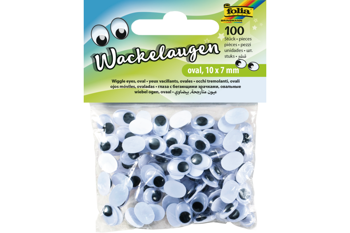 Plakogen ovaal 10 x 7 mm beweegbaar 100 stuks