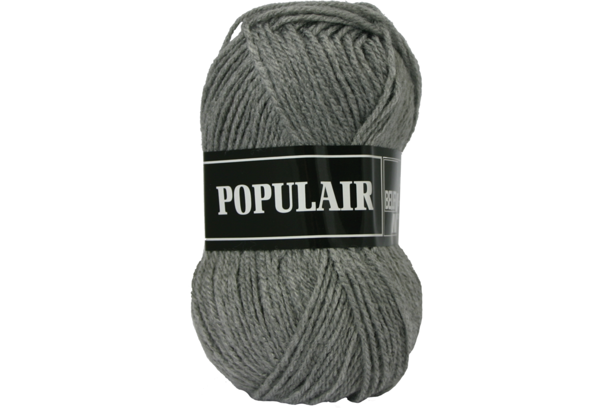 Breigaren populair acryl middengrijs 50 gram, 120 meter