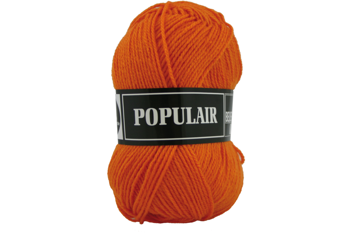 Breigaren populair acryl oranje 50 gram, 120 meter
