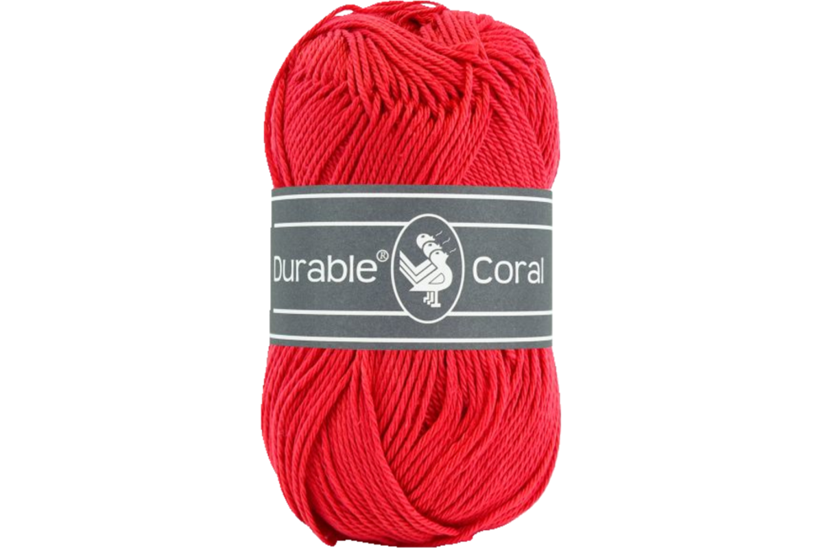 Breigaren Durable Coral Katoen rood 50 gram, 125 meter