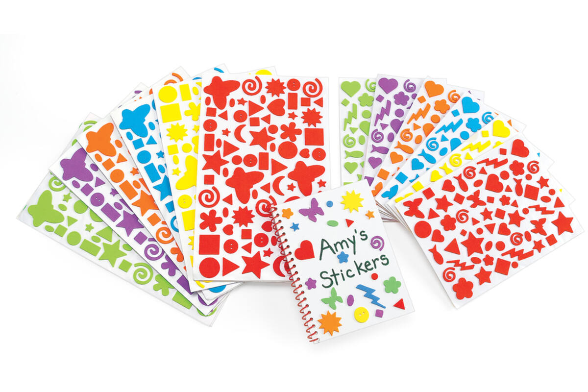 Foam plakfiguren Fantastic stickervel, 24 stuks